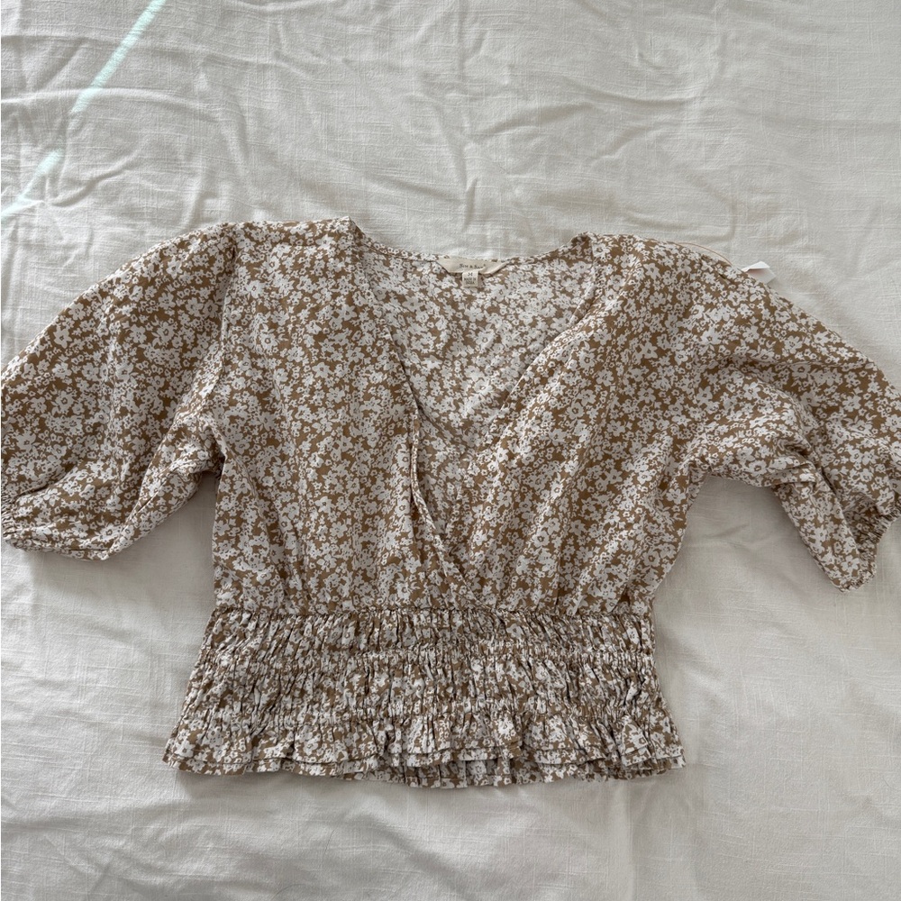 Floral Smocked Women's Top